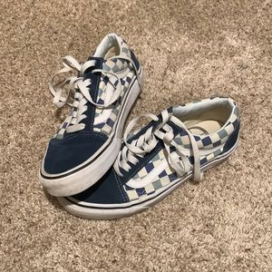 Blue Checkered Vans